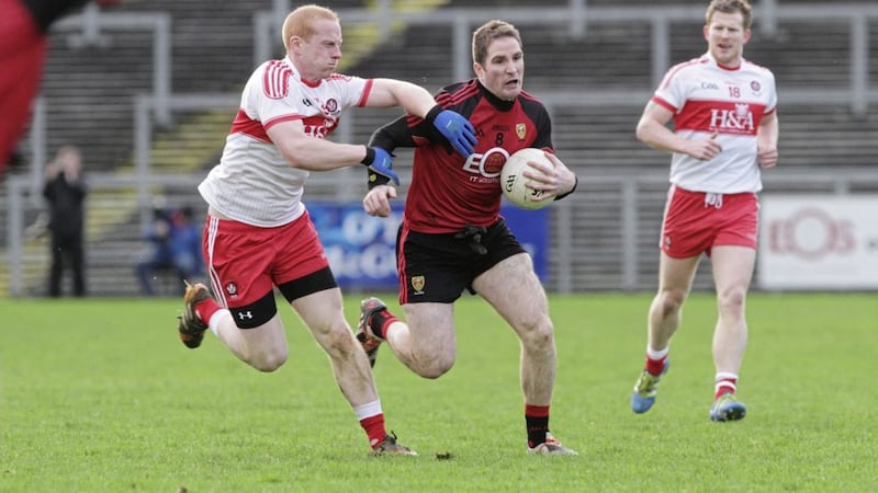 John Clarke feels Aidan Carr was an underrated player during his days wearing the red and black of Down. The Clonduff man called time on his inter-county career earlier this week. Picture by Colm O&#39;Reilly 