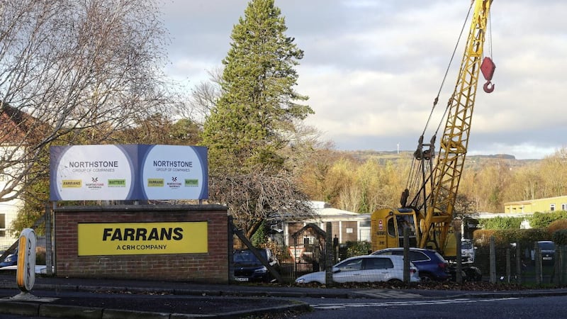 Farrans in Dunmurry has been put up for sale by its owners CRH Group. Picture: Mal McCann 