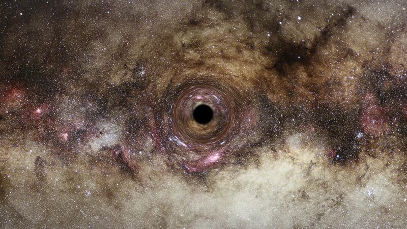 It is one of the biggest black holes ever found, scientists say.