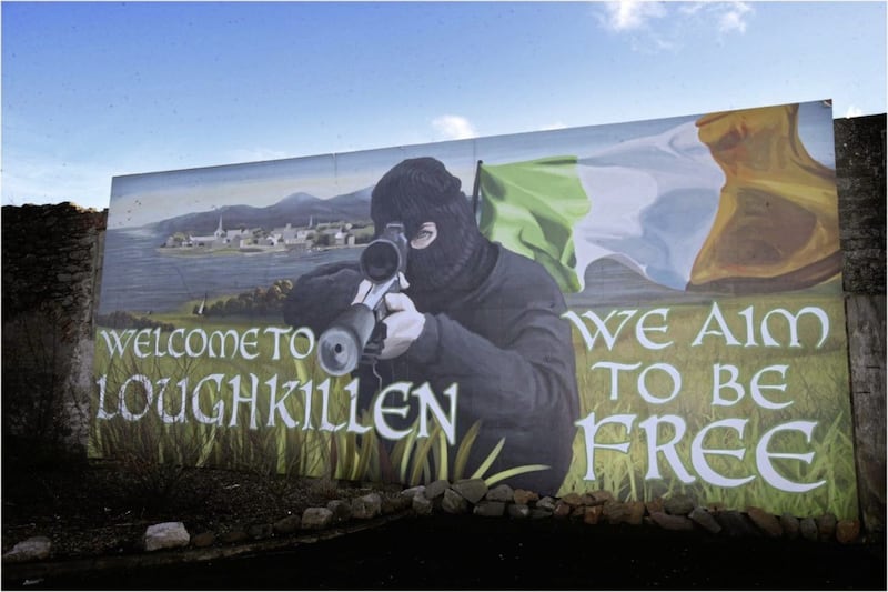 A mural has been painted in Killough, Co Down, for a new feature film. Picture by Hugh Russell 