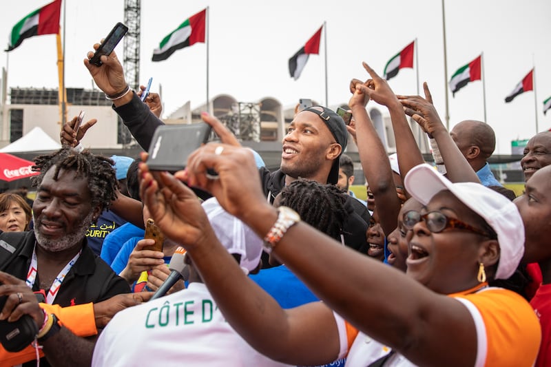 Didier Drogba participates in a Unified Sports Experience in Abu Dhabi 