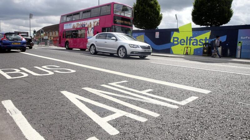 A scheme allowing private hire taxis to use bus lanes in Belfast has been put on hold. Picture by Mal McCann 