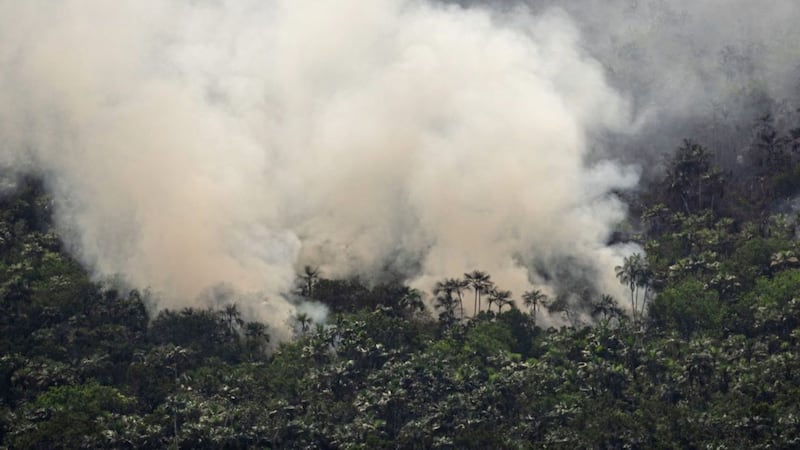 Fires across the Brazilian Amazon have sparked an international outcry for preservation of the world&#39;s largest rainforest. Picture: Victor R Caivano/AP 