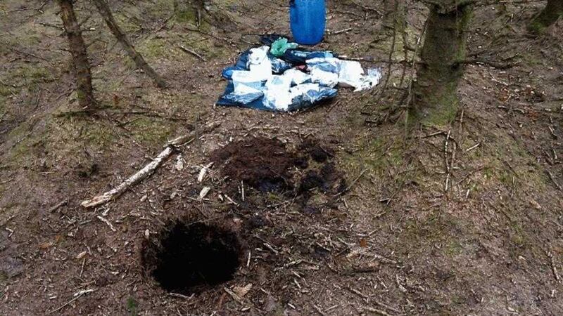 The location in Capanagh Forest where the bomb parts were found&nbsp;
