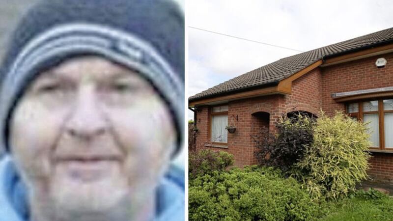 Suspected agent Dennis McFadden and the home he disappeared from a few weeks ago