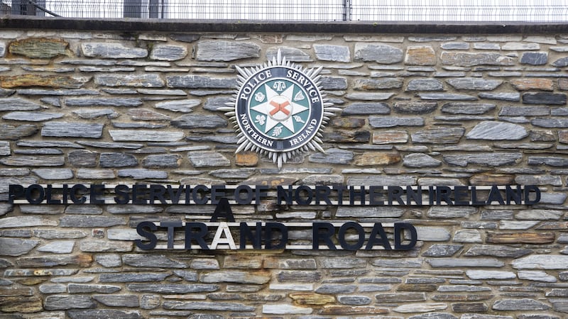 Strand Road Police Service of Northern Ireland (PSNI) station in Derry City in Northern Ireland (PA)