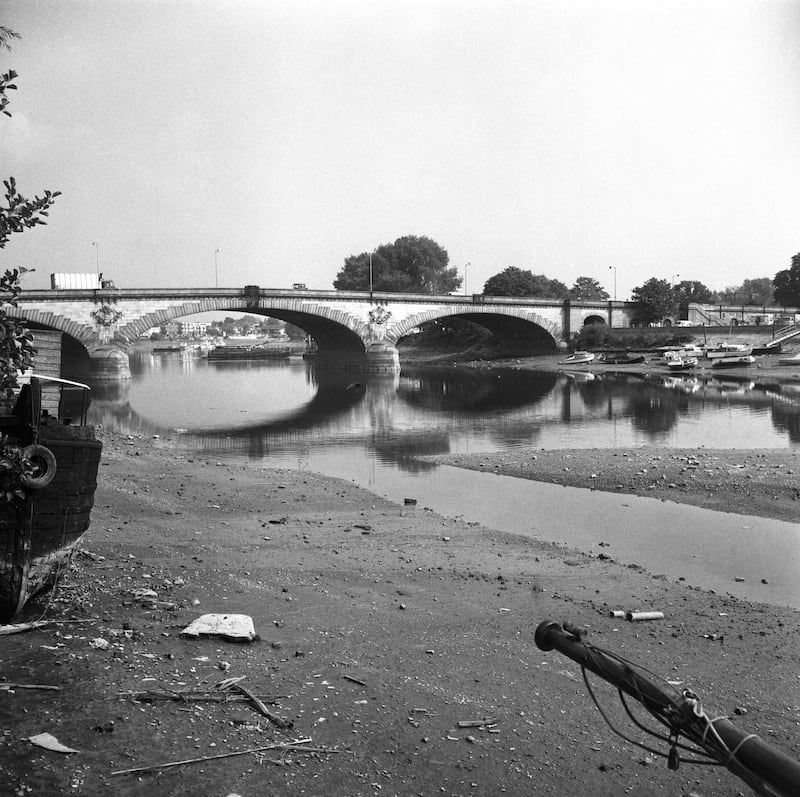 The River Thames during the drought of 1976