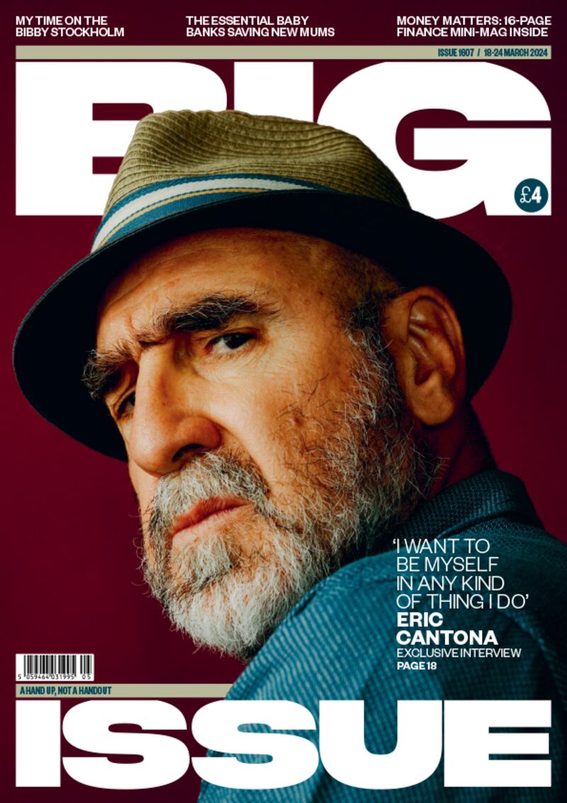 Cantona revealed his passion for music in an interview with the Big Issue (Big Issue handout)