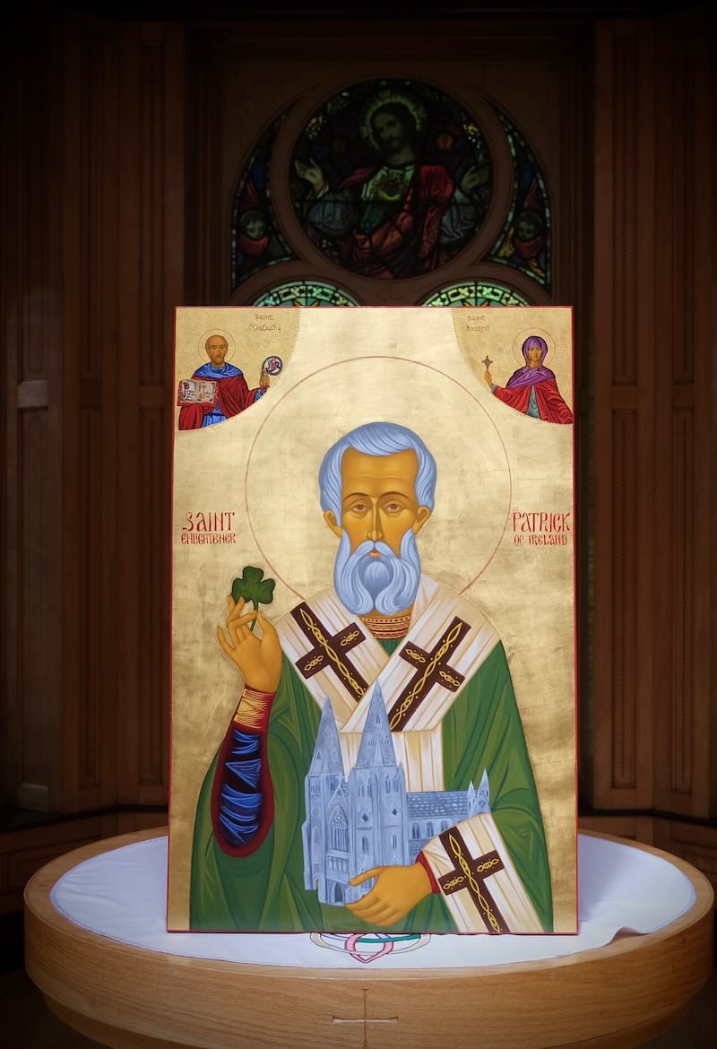 A specially new commissioned icon of Saint Patrick was unveiled on Thursday night, marking 150 years since the Cathedral in Armagh was dedicated.