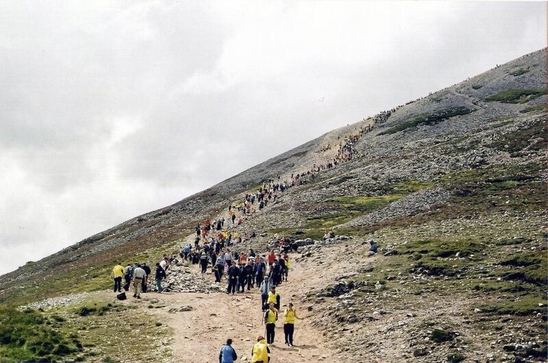 There are still many vestiges of popular Catholic culture in Ireland, including the Croagh Patrick pilgrimage, which is popular with young people