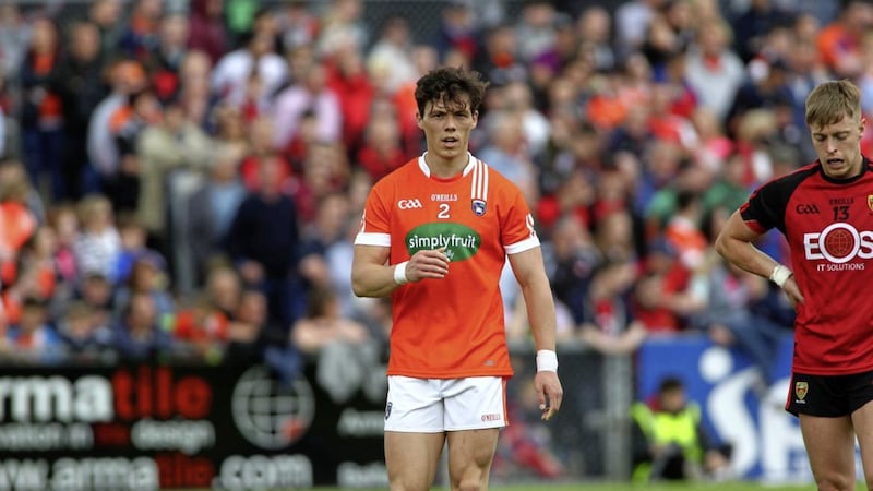 James Morgan is recovering from a knee injury and won&#39;t play for Armagh this year 
