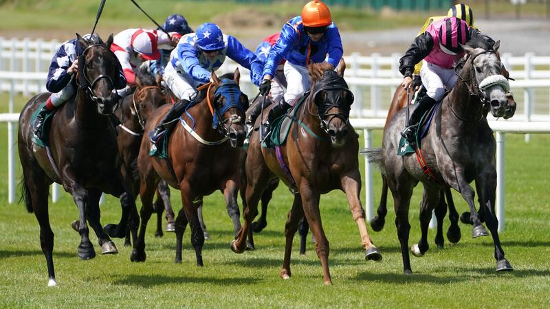 Mr Wagyu (centre) has been a consistent performer in the sprinting ranks over the past few seasons and gave signal he was ready to return to the winner’s enclosure with a fine effort in defeat at Royal Ascot. Picture by PA