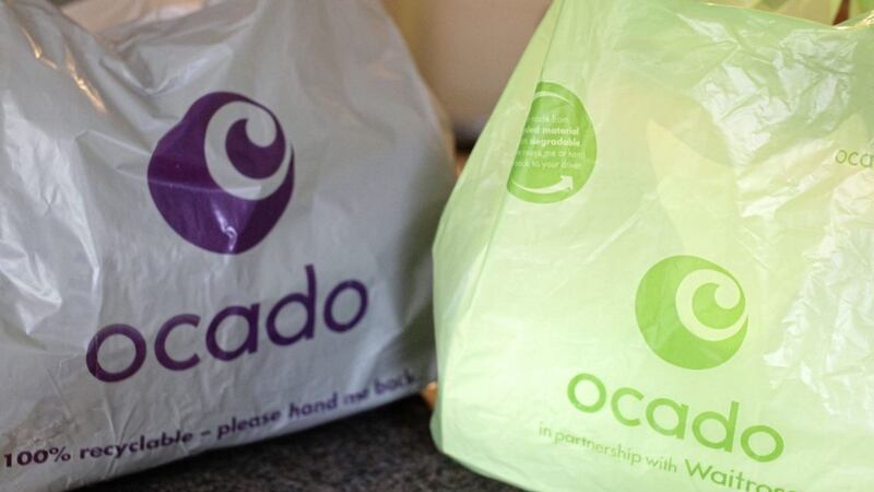 Shares in online grocer Ocado rose after reports that M&amp;S would buy the Waitrose part of the business, including distribution centres and vans, when the existing contract ends next year 
