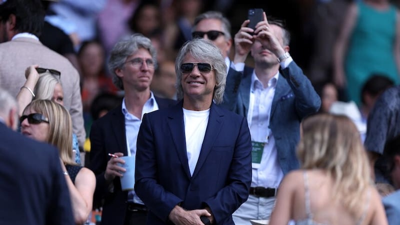 Jon Bon Jovi, royal Lady Amelia Windsor and Pointless host Alexander Armstrong were among those at day five of Wimbledon 2023 (Steven Paston/PA)