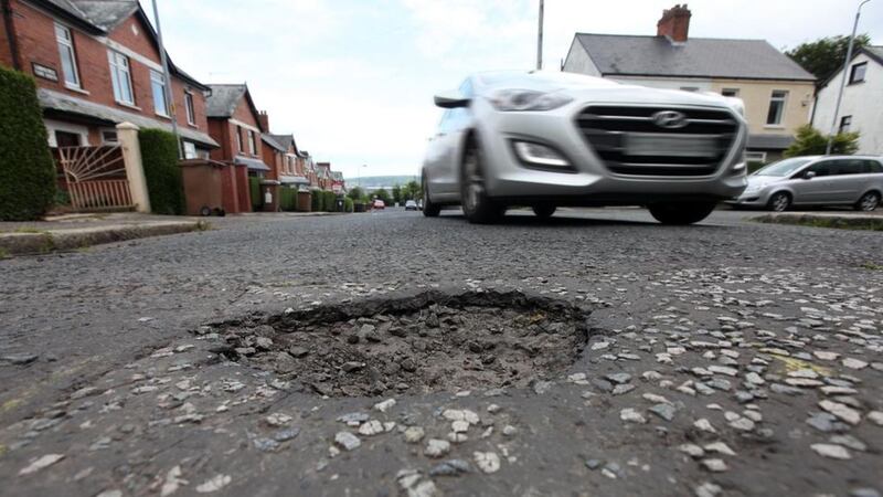 In Monday&#39;s Irish News it was revealed there were more than 2,800 claims made last year as a result of roads or footpaths being in disrepair. Picture by Ann McManus 
