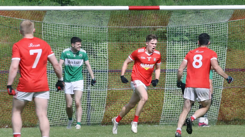 Conall Heron scored two goals in Magherafelt's win over Loup last weekend           Picture: Margaret McLaughlin