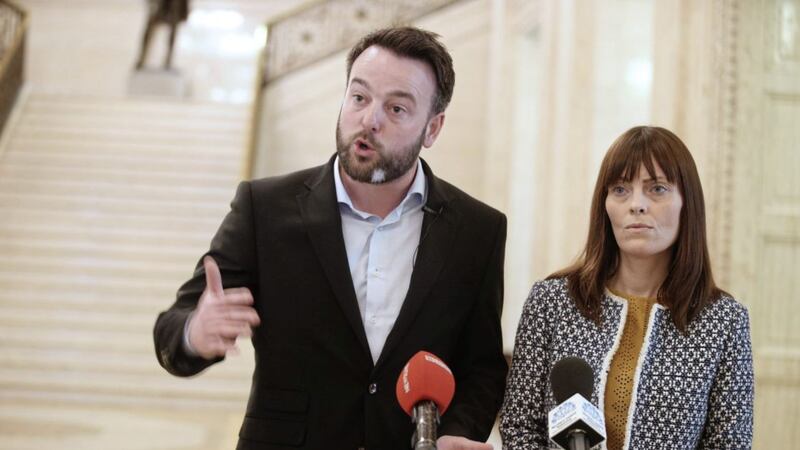 SDLP leader Colum Eastwood&#39;s pledge on supporting hard decisions on health service reform could have implications for North Belfast colleague Nichola Mallon. Picture: Hugh Russell 