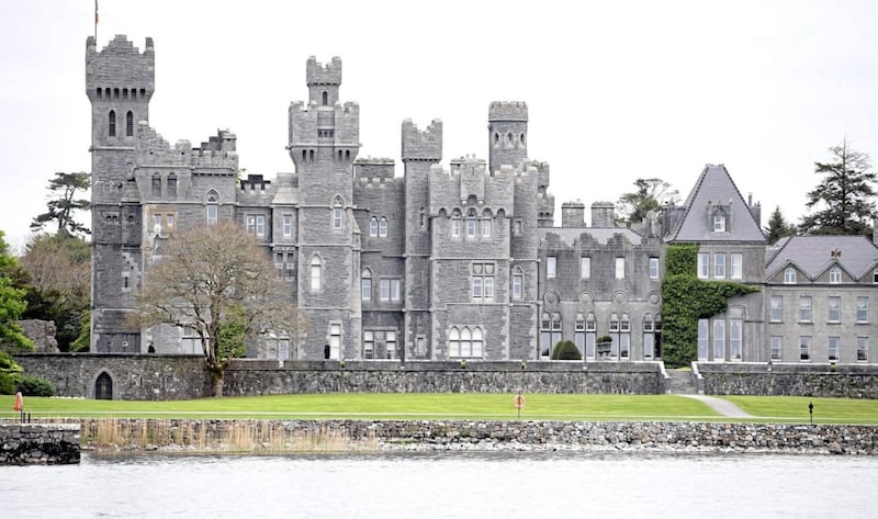 Security guards walked the grounds of Ashford Castle where golf star Rory McIlroy and Erica Stoll got married. Photo by Justin Kernoghan.