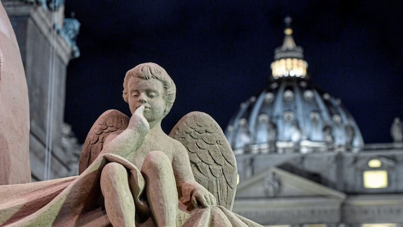 Not all angels have wings... Picture by Alessandro Di Meo/ANSA via AP 