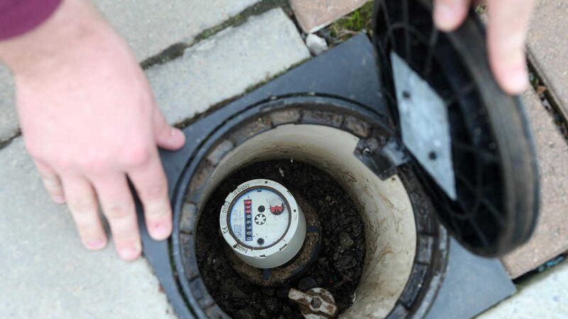 Water meters installed outside homes on the Upper Suffolk Road in west Belfast. Picture by Mal McCann 