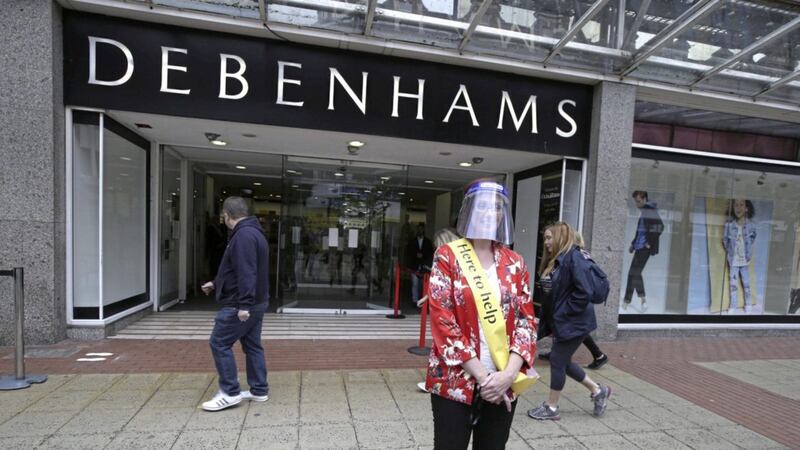 Debenhams in Belfast opens to the public. Picture by Hugh Russell 