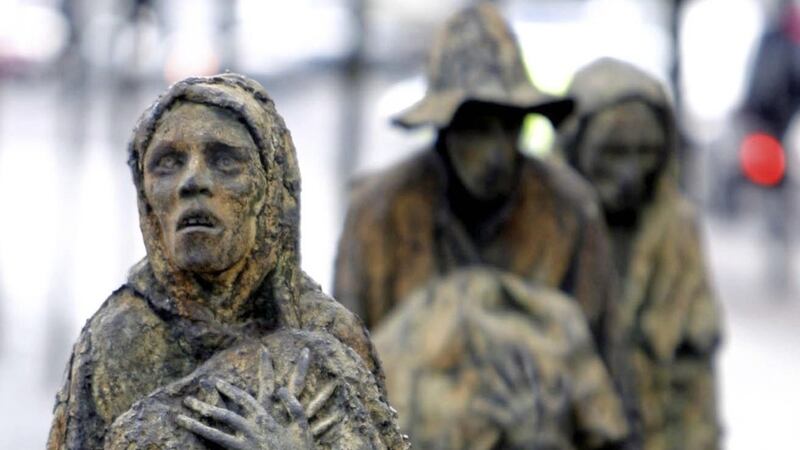 The Irish Famine Memorial in Dublin. Picture by Niall Carson/PA 