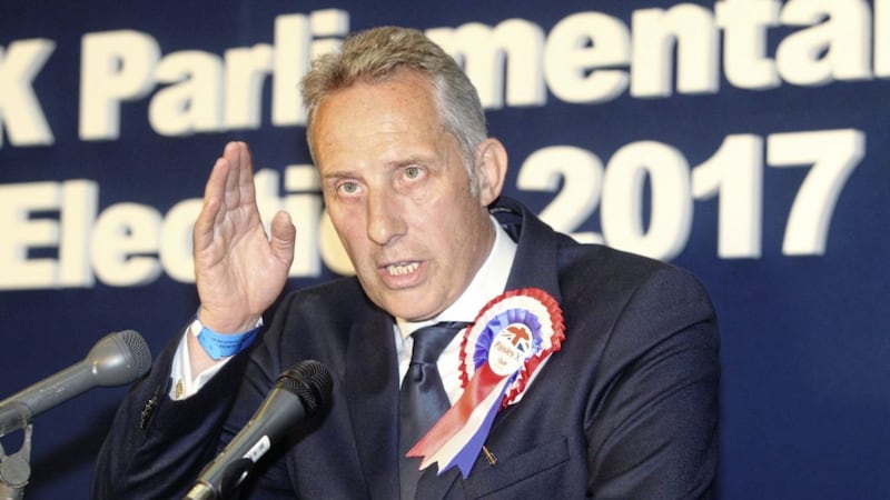 HOLIDAYS TO SRI LANKA: Ian Paisley with DUP leader Arlene Foster. The recall petition fell 444 signatures short of forcing a by-election 