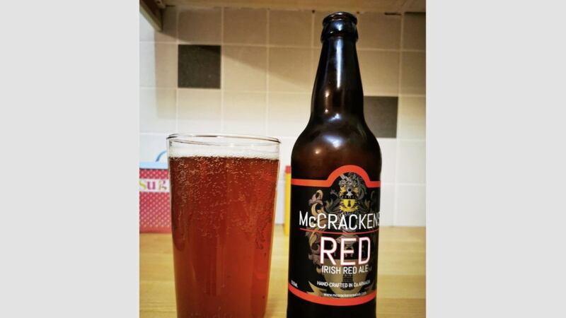 McCrackens Irish Red Ale, brewed in Portadown 