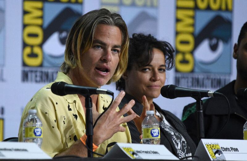 Chris Pine and Michelle Rodriguez