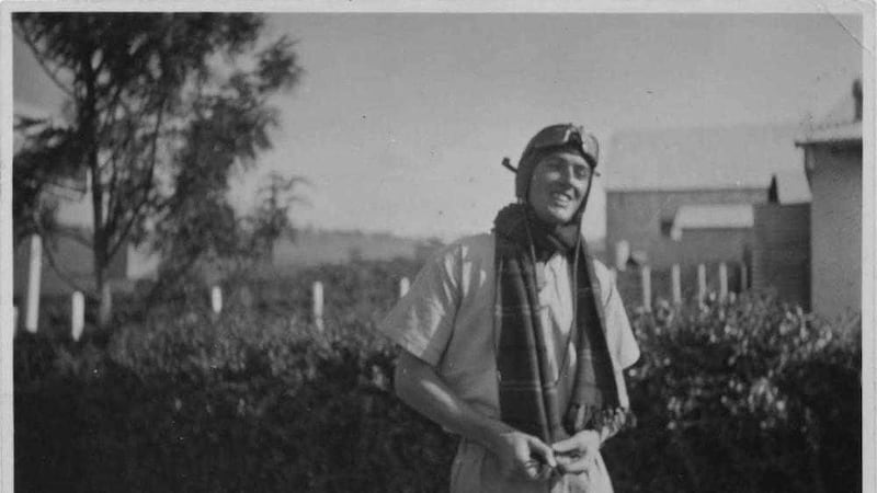 Roald Dahl in RAF flying gear in Nairobi, 1939. As a fighter pilot he saw action in Greece and the Middle East and was shot down over Libya 