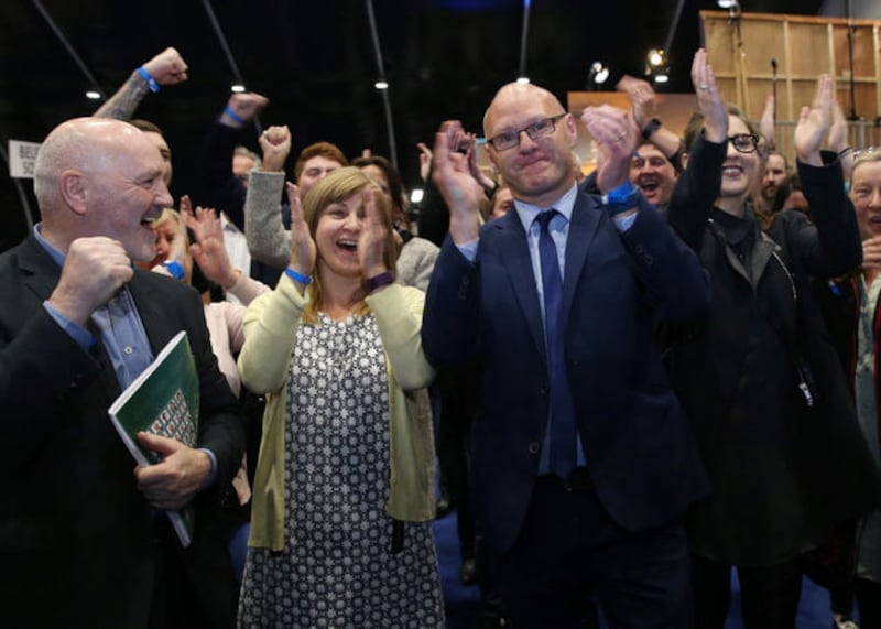 Sinn Fein's Paul Maskey holds onto his seat in West Belfast. Picture from Hugh Russell&nbsp;