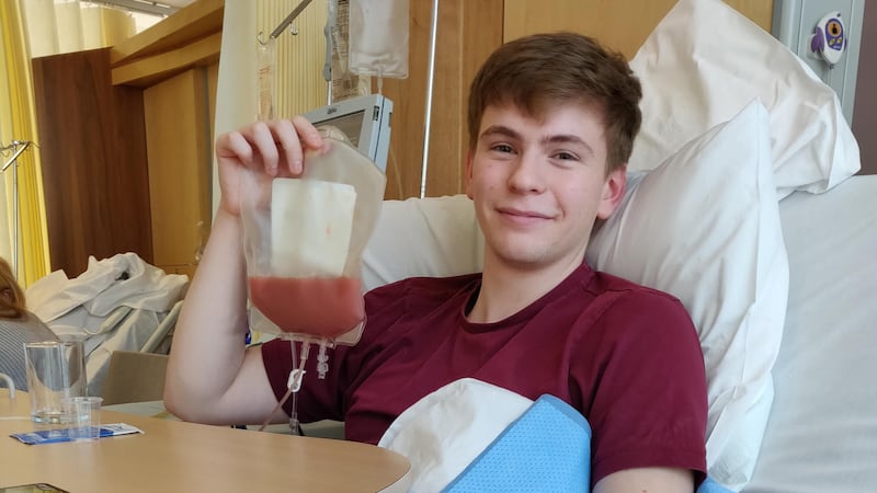 Diane Fargo called 22-year-old Callum Kennedy-Mann her ‘guardian angel’ after his stem cell donation helped saved her life.