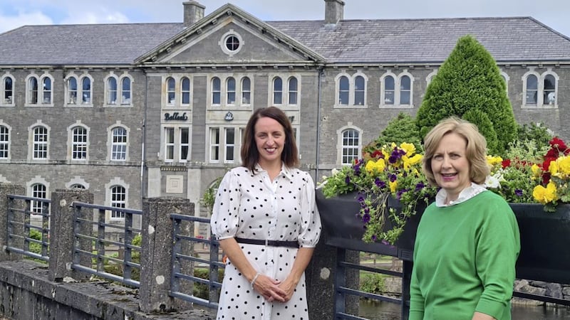 Health visitor Noreen Ferguson (right) has been nominated for a prestigious award by Co Fermanagh mother Olivia McManus (left) for her support to her family as they struggled to cope with their son&#39;s autism diagnosis 
