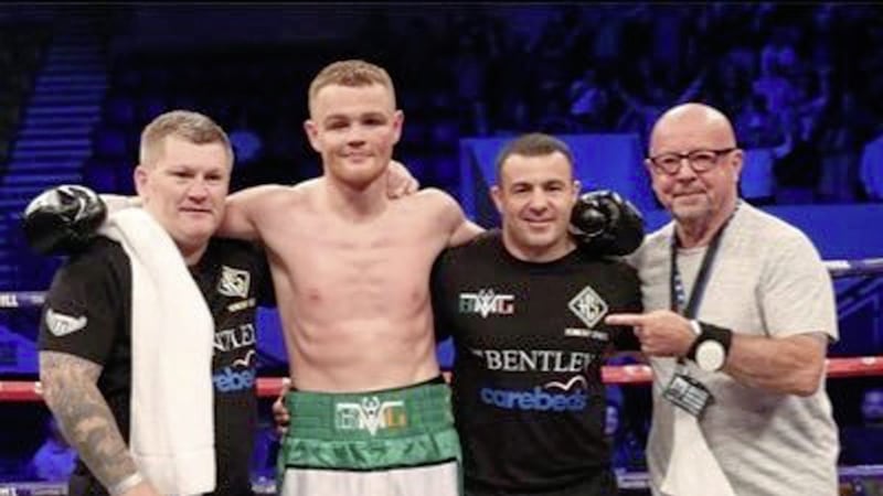 Donegal light-middleweight Brett McGinty is trained by Ricky Hatton 