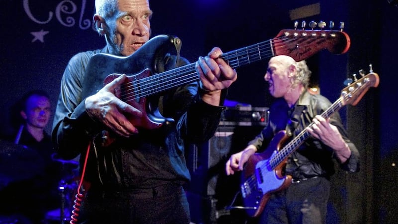 Wilko Johnson in action &ndash; he&#39;ll be &#39;in conversation&#39; at Seamus Heaney  HomePlace this April 