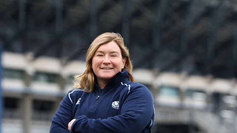 Commander Karen Findlay in her former role as Scotland women’s rugby coach