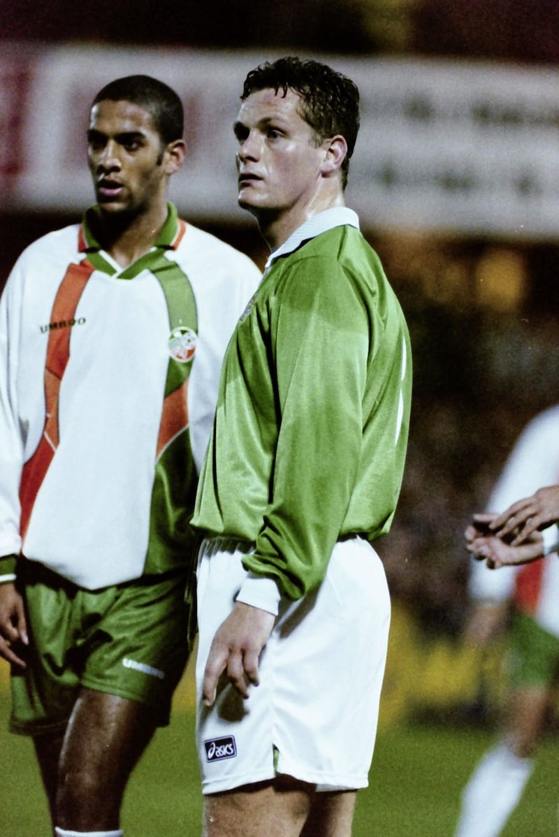 Midfielder Jim Magilton played in both of Northern Ireland&#39;s World Cup qualifiers against the Republic of Ireland in 1993. Picture by Pacemaker 