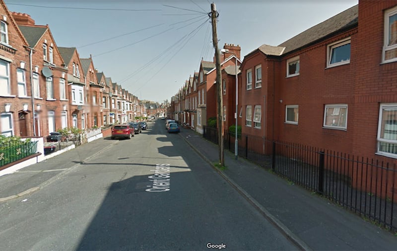 The man's body was found in Orient Gardens off the Cliftonville Road. Picture: Google