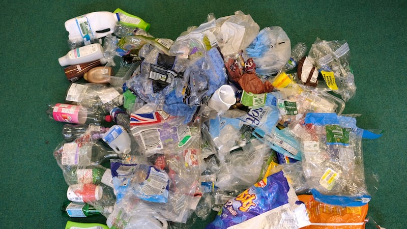 Plastic packaging waste collected as part of the big plastic count