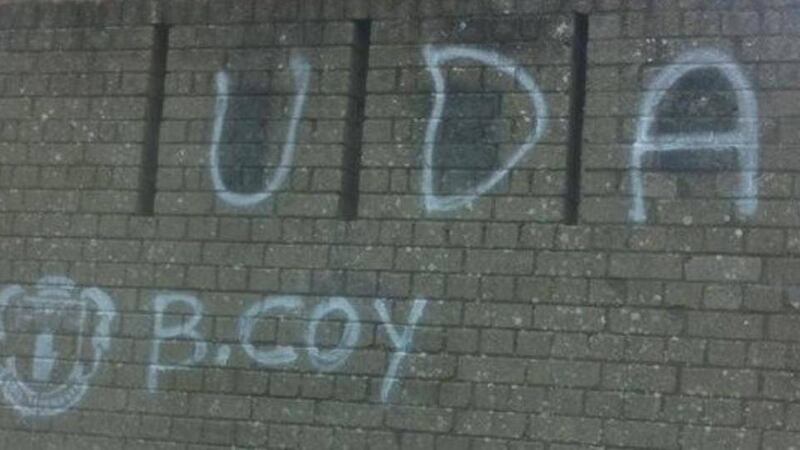 UDA graffiti was also daubed on a residential wall in the Alexander Road area of Limavady 