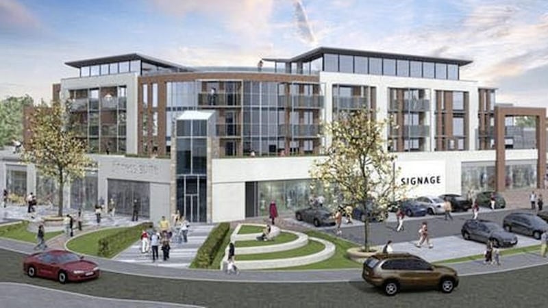 An artist&#39;s impression of what the redevelopment at Carryduff Shopping Centre may look like 