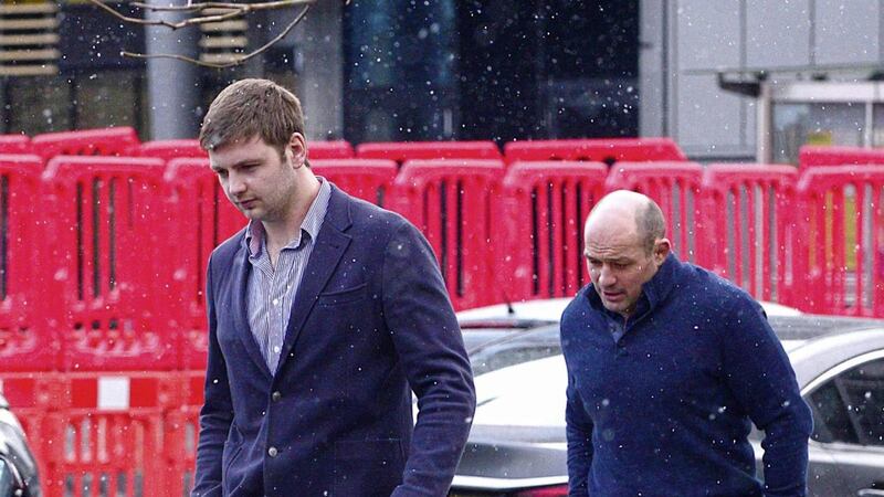Ulster and Ireland players Iain Henderson and Rory Best attended the trial last Wednesday 