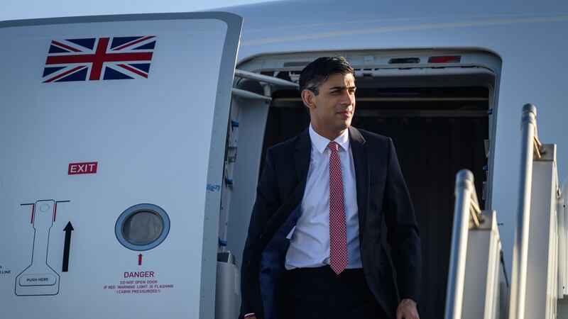 Prime Minister Rishi Sunak has arrived in Saudi Arabia as part of his Middle East tour (Leon Neal/PA)