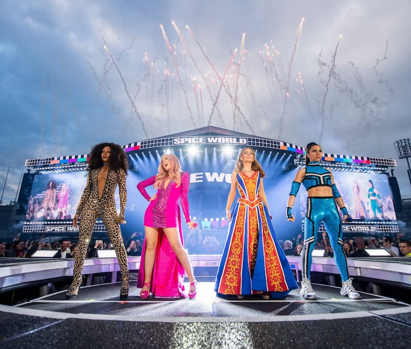 The Spice Girls on tour 