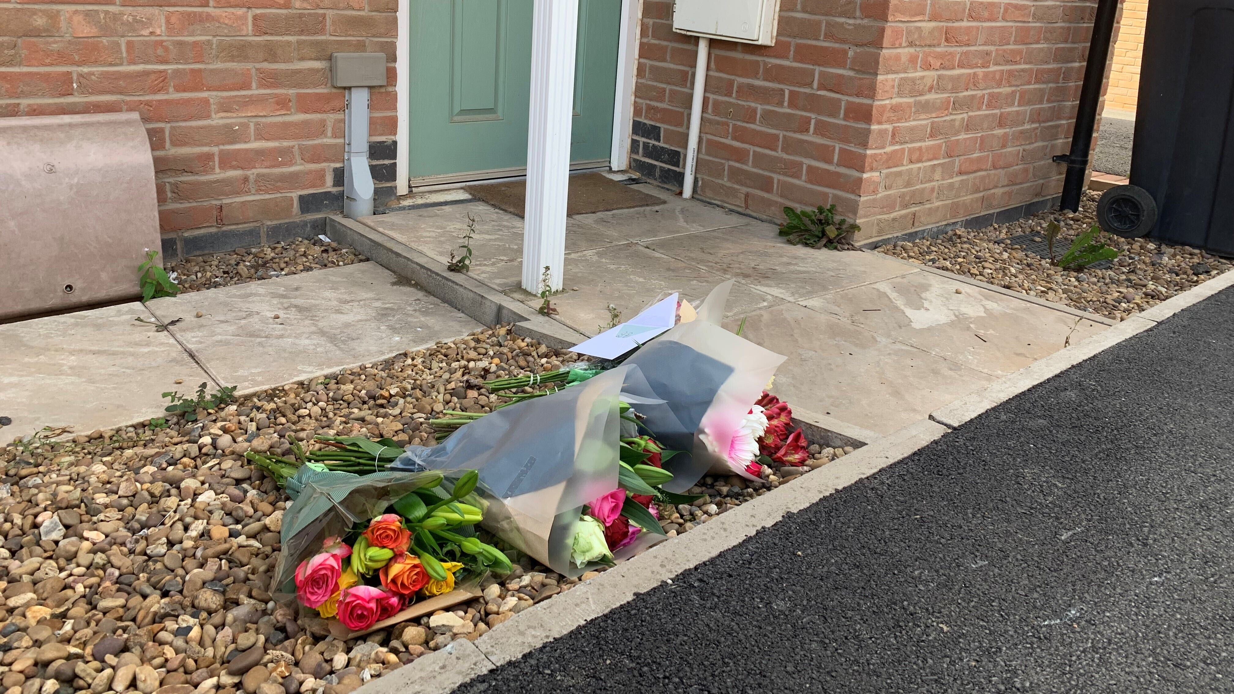 Floral tributes left in Field Edge Drive, Barrow upon Soar (Josh Payne/PA)