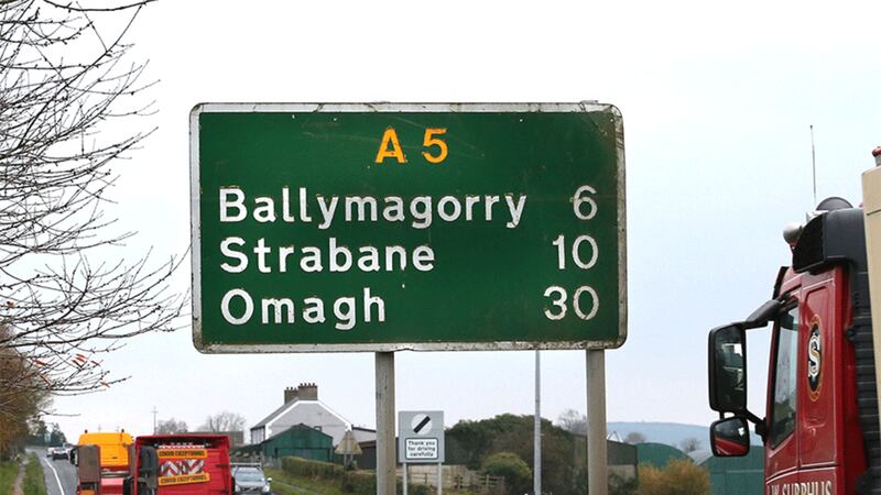 The A5 runs from Derry through Strabane, Omagh and Aughnacloy at the border, forming part of the main route linking Dublin with the north west
