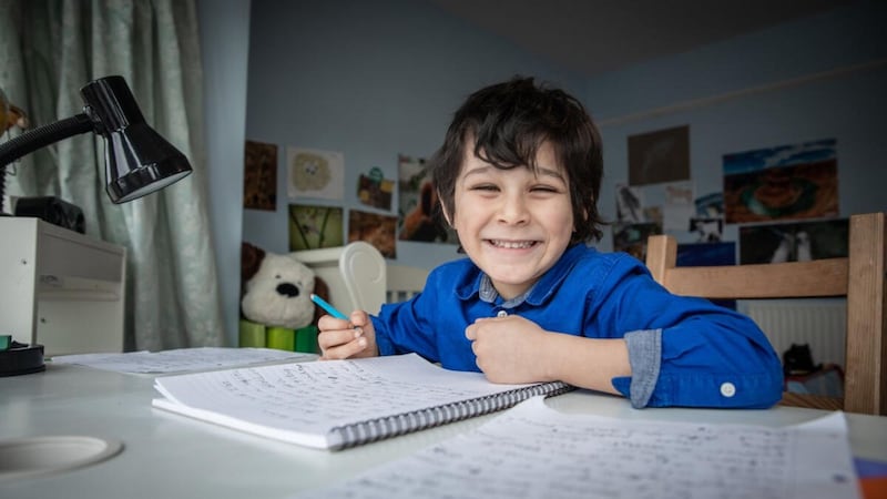 Six-year-old Apollo and eight-year-old Razan have been pen pals since October 2019.