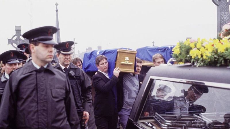 Funeral of John O&#39;Reilly and Thomas &#39;Ta&#39; Power shot dead in Drogheda 30 -years ago, a 60-year-old man was arrested in Co Louth yesterday in connection with the double murder. 