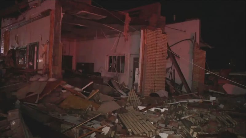 Damaged properties in Lakeview, Ohio (WSYX via AP)