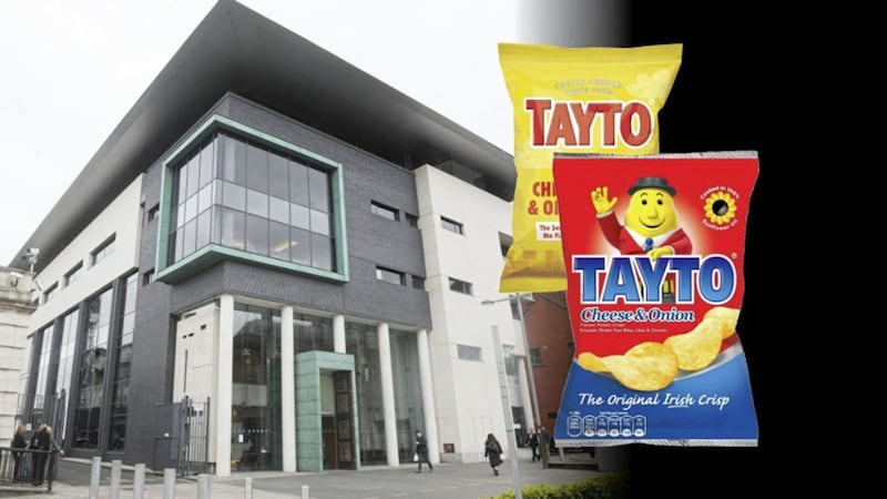 The southern brand of Tayto crisps had been available in the Bar Library in Belfast 